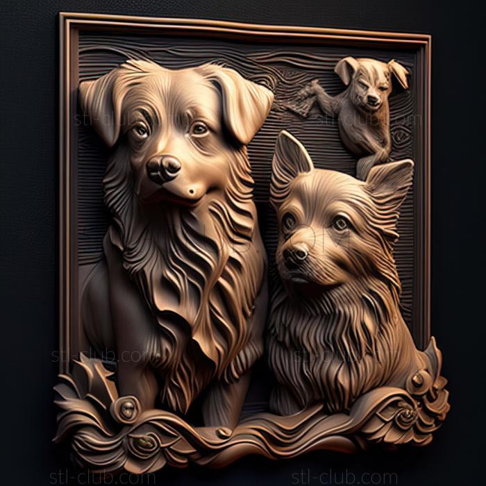 3D model st dogs (STL)